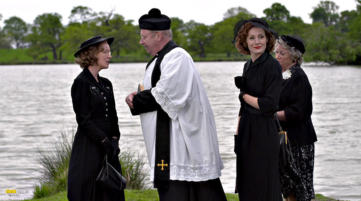 A still #16 from Father Brown: Series 3 (2015) With Mark Williams, Sorcha Cusack And Nancy Carroll